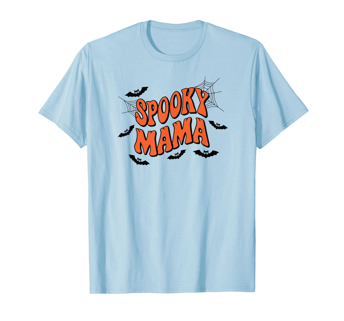Spooky Mama Halloween Mom Ghost Costume Retro Groovy T-Shirt