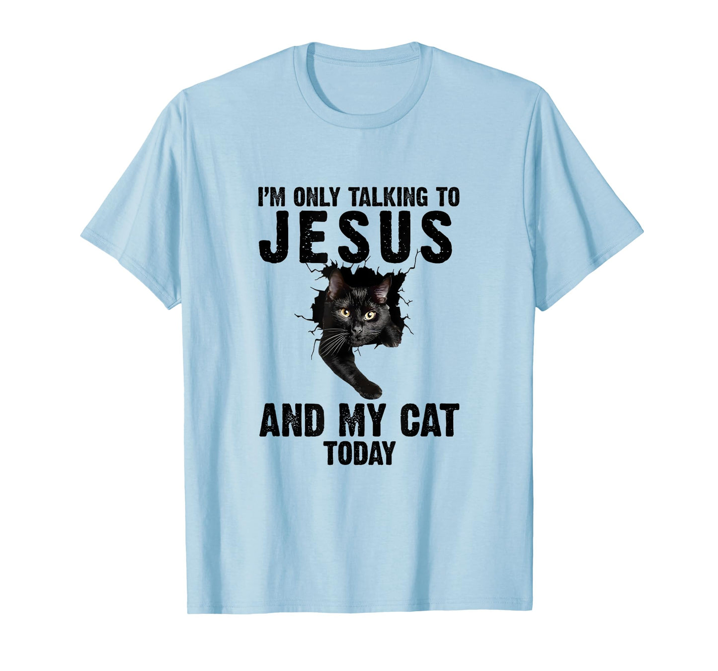 I'm Only Talking To Jesus And My Cat Today T-Shirt for Men Women