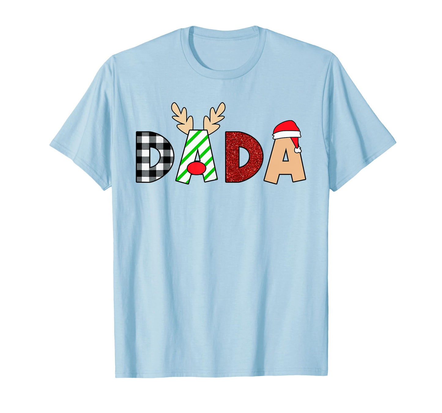 Dada Santa Christmas Family Matching Pajamas Mama Xmas T-Shirt