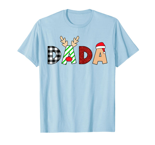 Dada Santa Christmas Family Matching Pajamas Mama Xmas T-Shirt