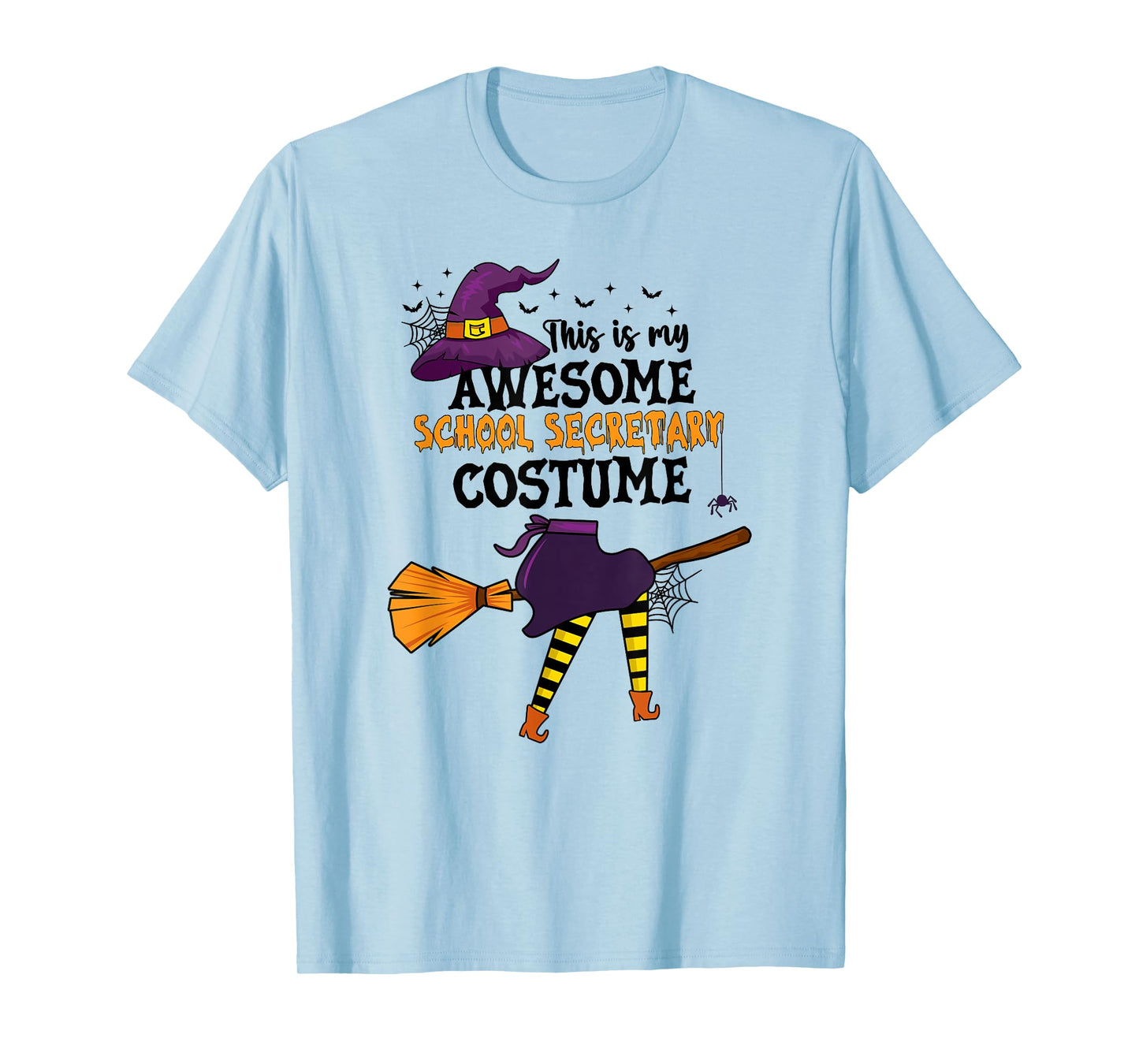 This is My Awesome School Secretary Costume Halloween Witch T-Shirt