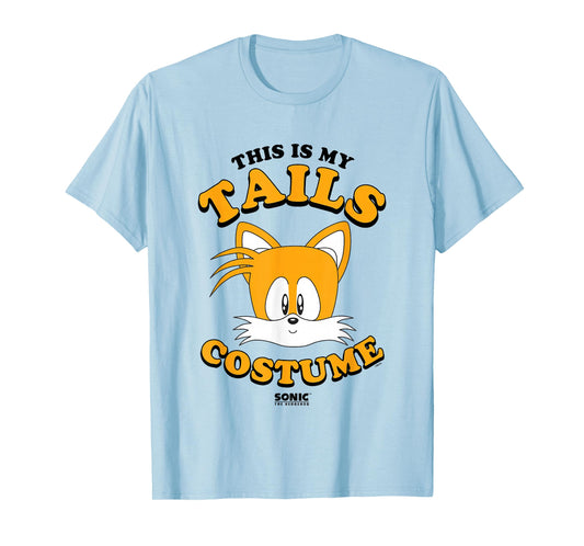 Sonic The Hedgehog Halloween This Is My Tails Retro Costume T-Shirt