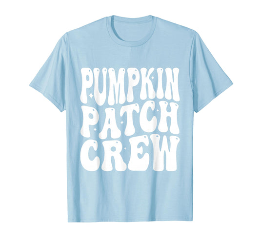 Pumpkin Patch Crew Matching Family Halloween Groovy T-Shirt