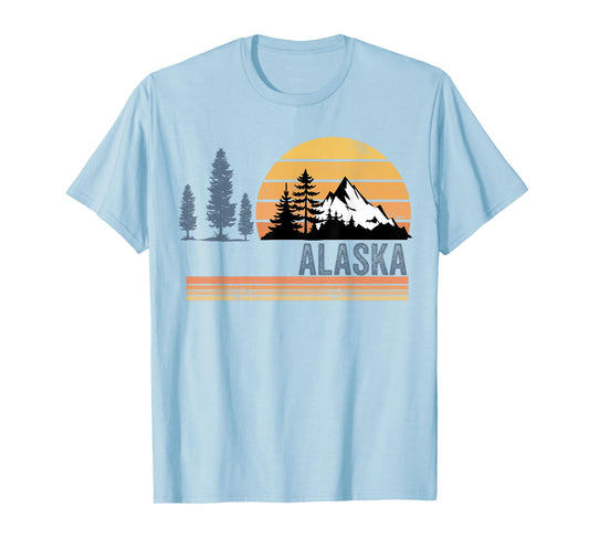 Alaska Souvenir Alaskan Vacation Vintage Travel Men Women T-Shirt