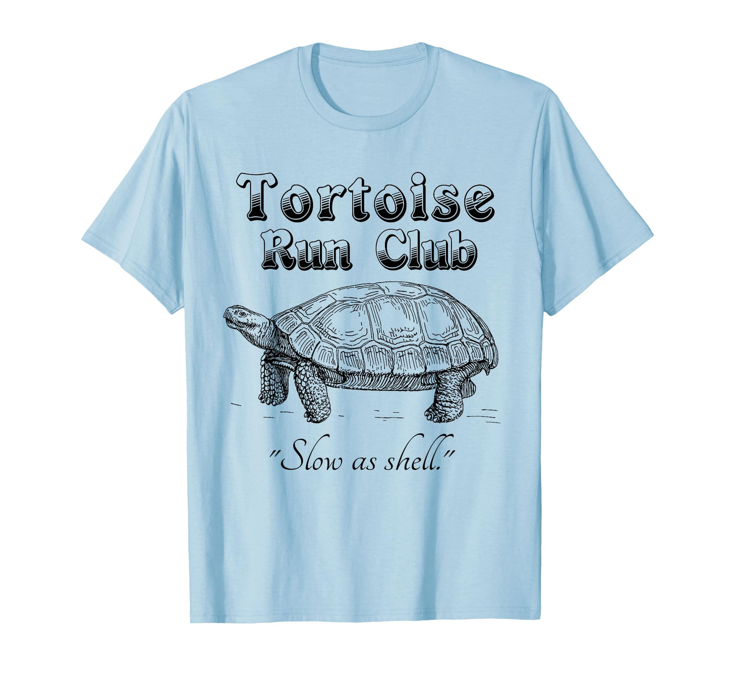 Marathon Running Funny T Shirt Tortoise Run Club T-Shirt