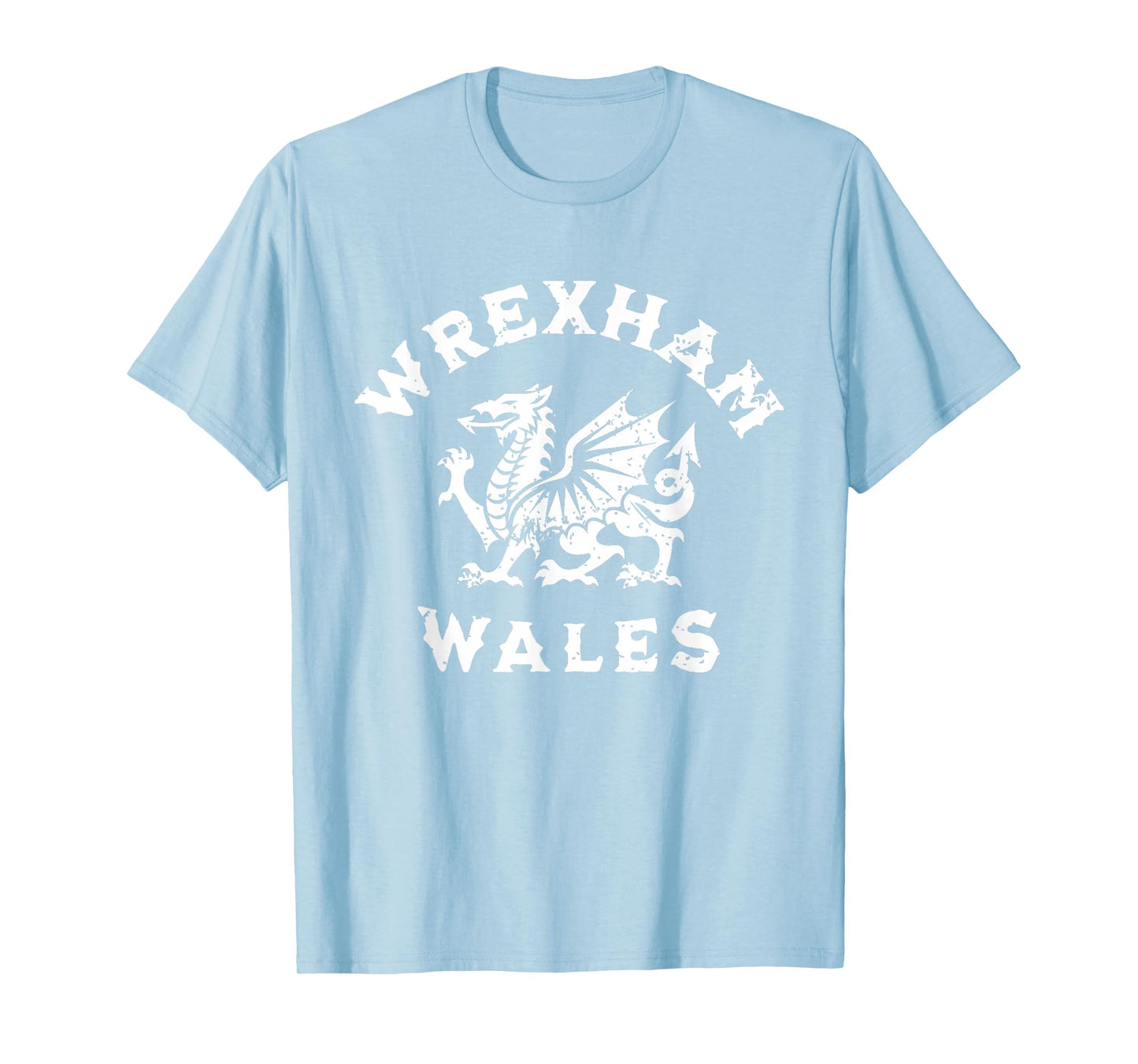 Wrexham Wales Welsh Dragon Flag Vintage T-Shirt