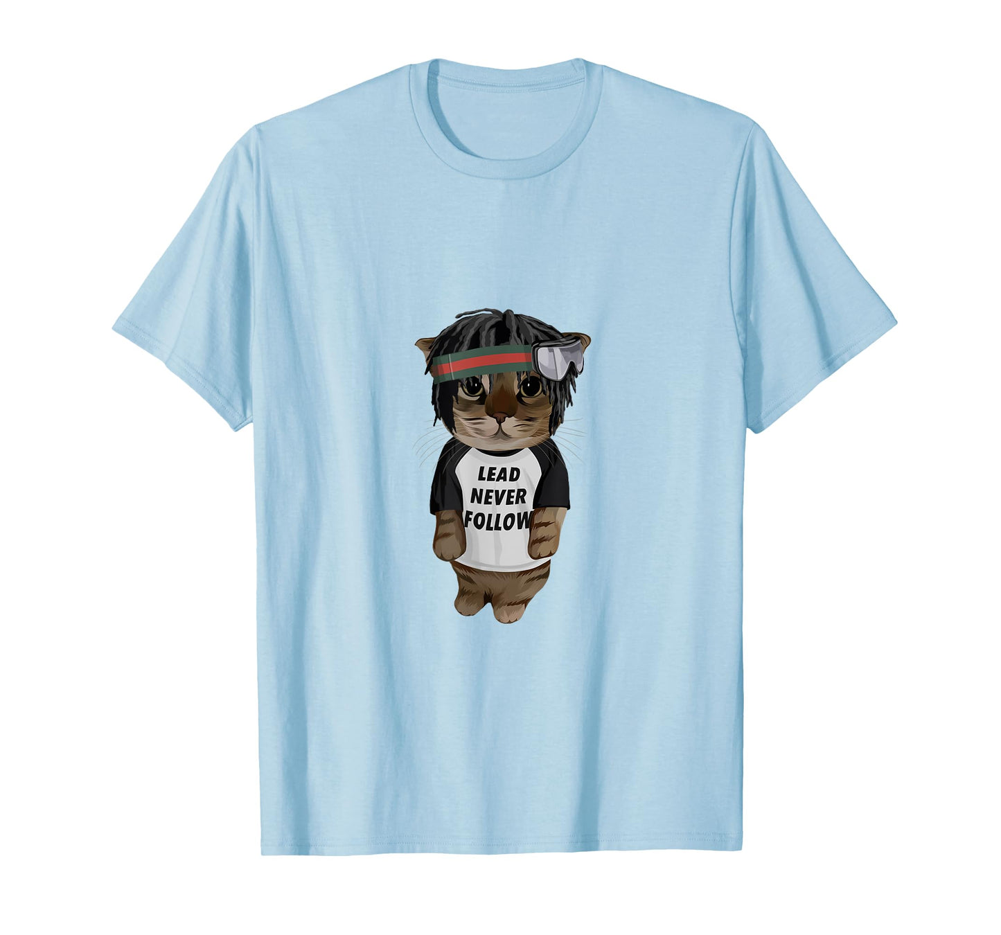 Lead Never Follow Cat Men Women T-Shirt