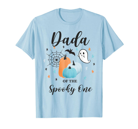Dada of Spooky One First Birthday Blue Pumpkin Halloween 1 T-Shirt