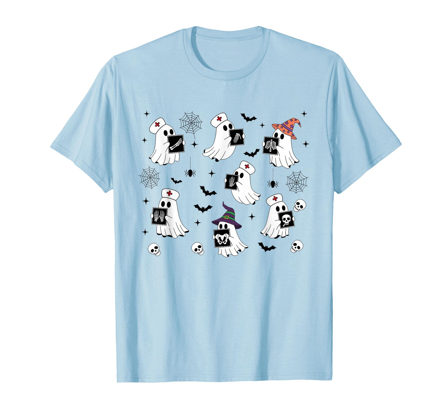 Halloween Vibes Rad Tech Radiology X-ray Boo Ghost Spooky T-Shirt