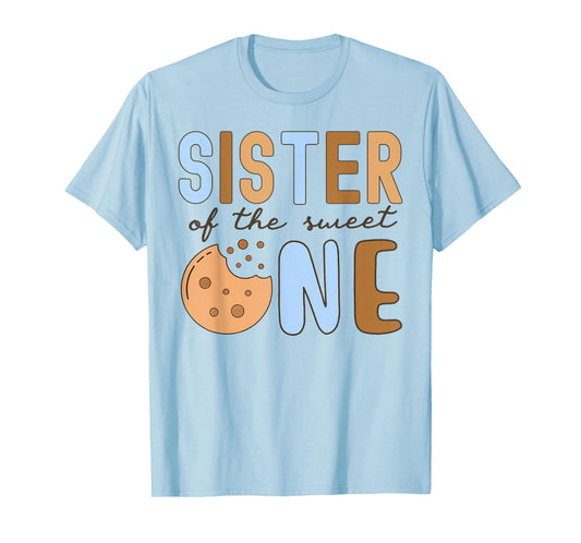 Sister Of The Sweet One Cookies and Milk 1st Birthday Family T-Shirt