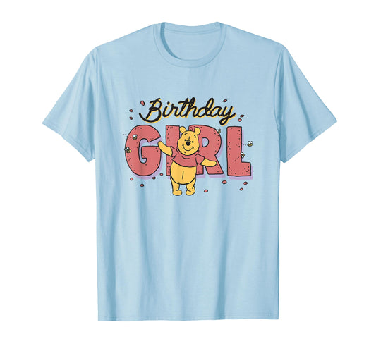 Disney Winnie the Pooh Birthday Girl Buzzing Bees T-Shirt