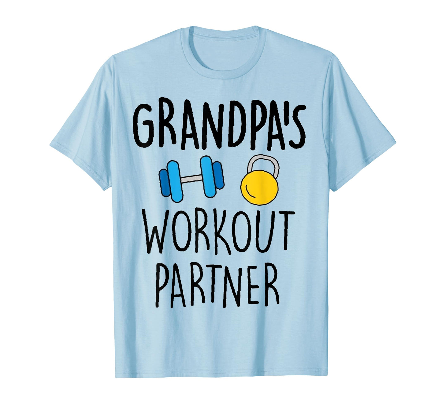 Grandpa's Workout Partner Gym Baby Funny T-Shirt