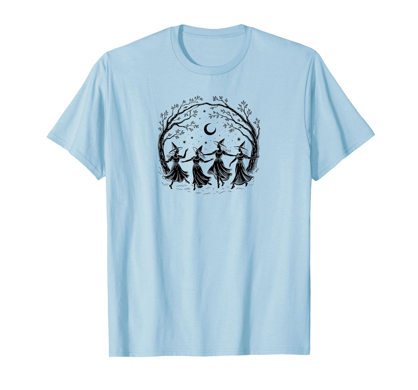 Four Witches Halloween Vintage Witchy Vibes for Women T-Shirt