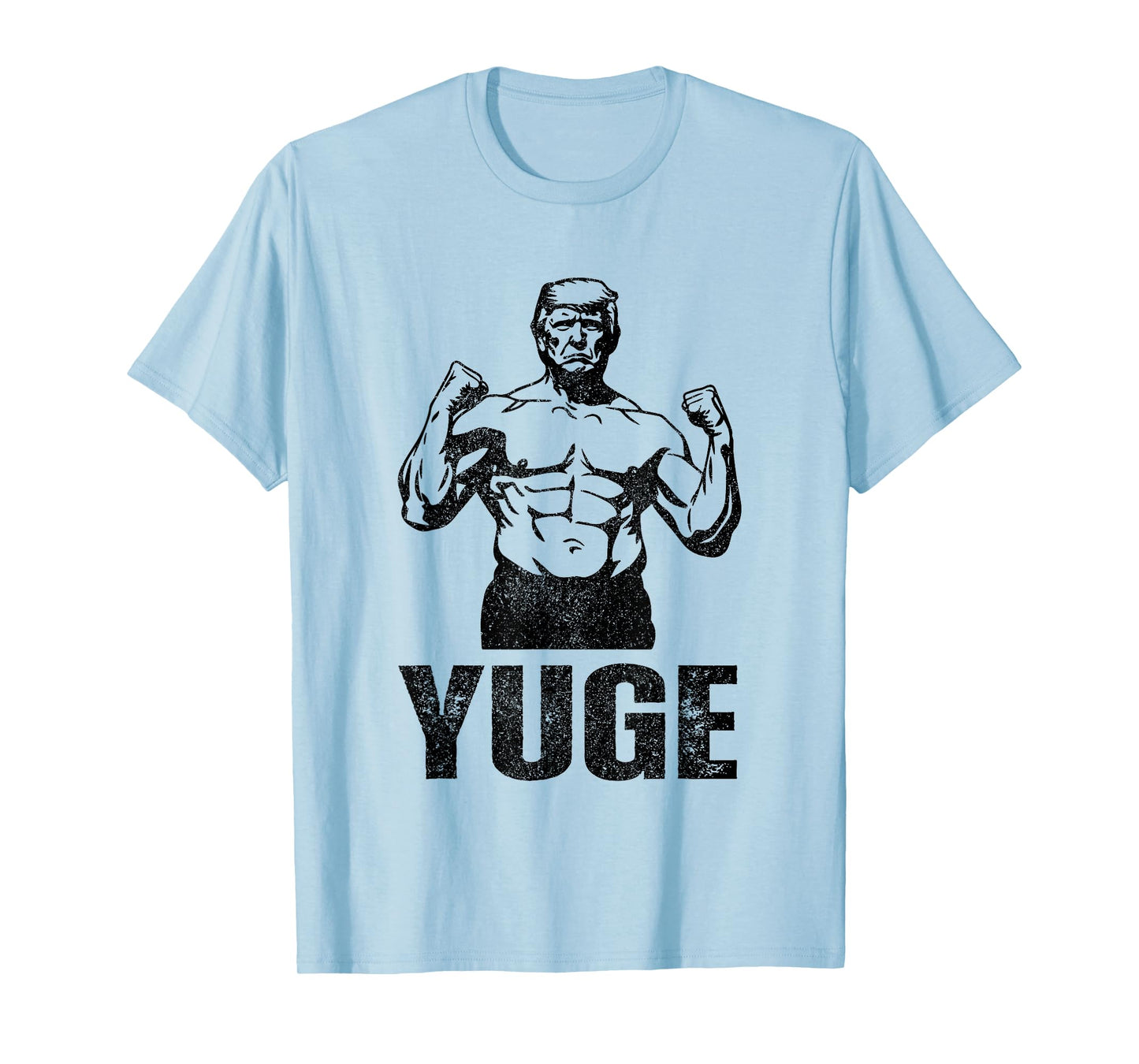 Muscle Trump 2024 Yuge Muscular Flex Trump Funny Patriotic Vintage Workout Gym T-Shirt