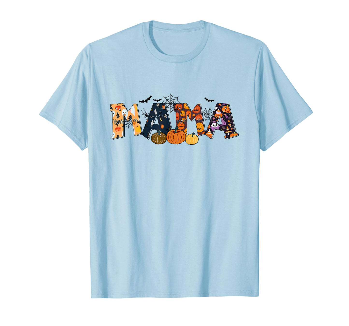 Spooky Mama Groovy Retro Ghost Halloween Spooky Mom Mother T-Shirt