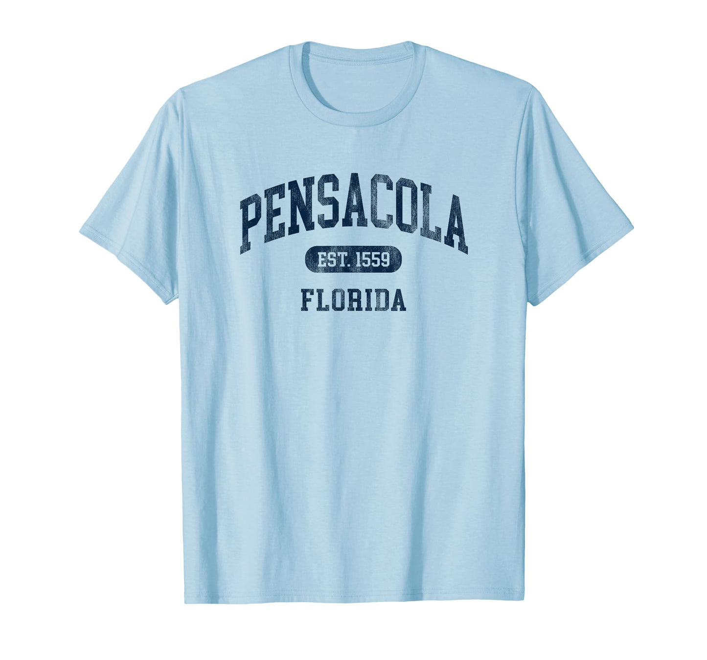 Vintage Pensacola FL Est 1559 Retro Preppy Throwback Mens T-Shirt