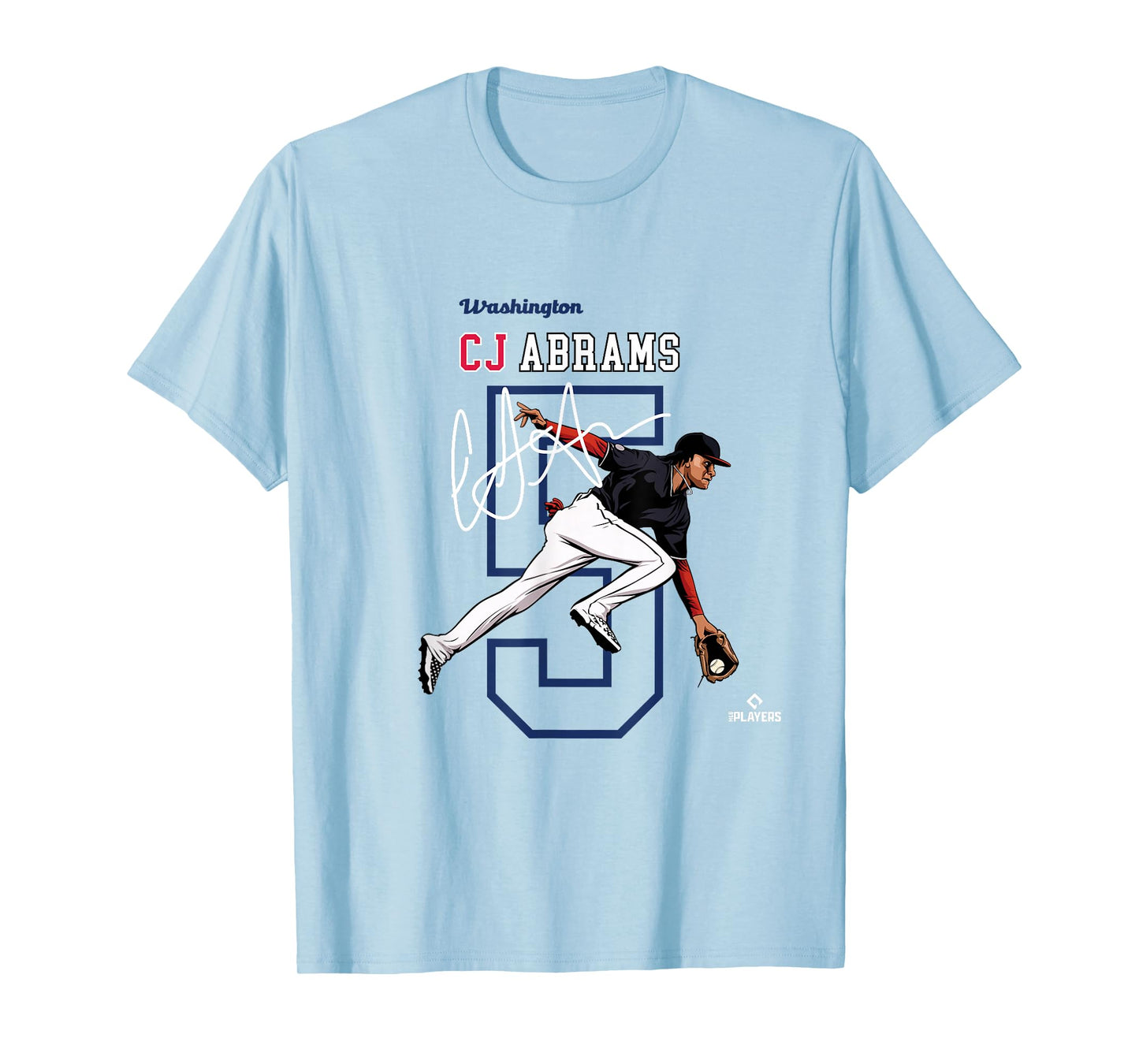 License Champs | Washington Baseball Fans | CJ Abrams MLBCJBRA3004 T-Shirt