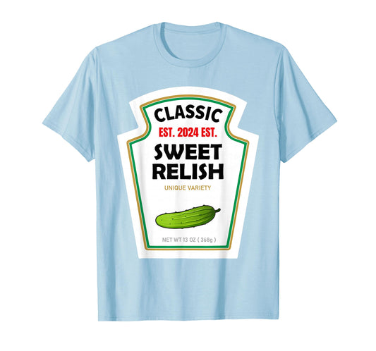 Sweet Relish DIY Halloween Costume Condiment Green Pickle T-Shirt