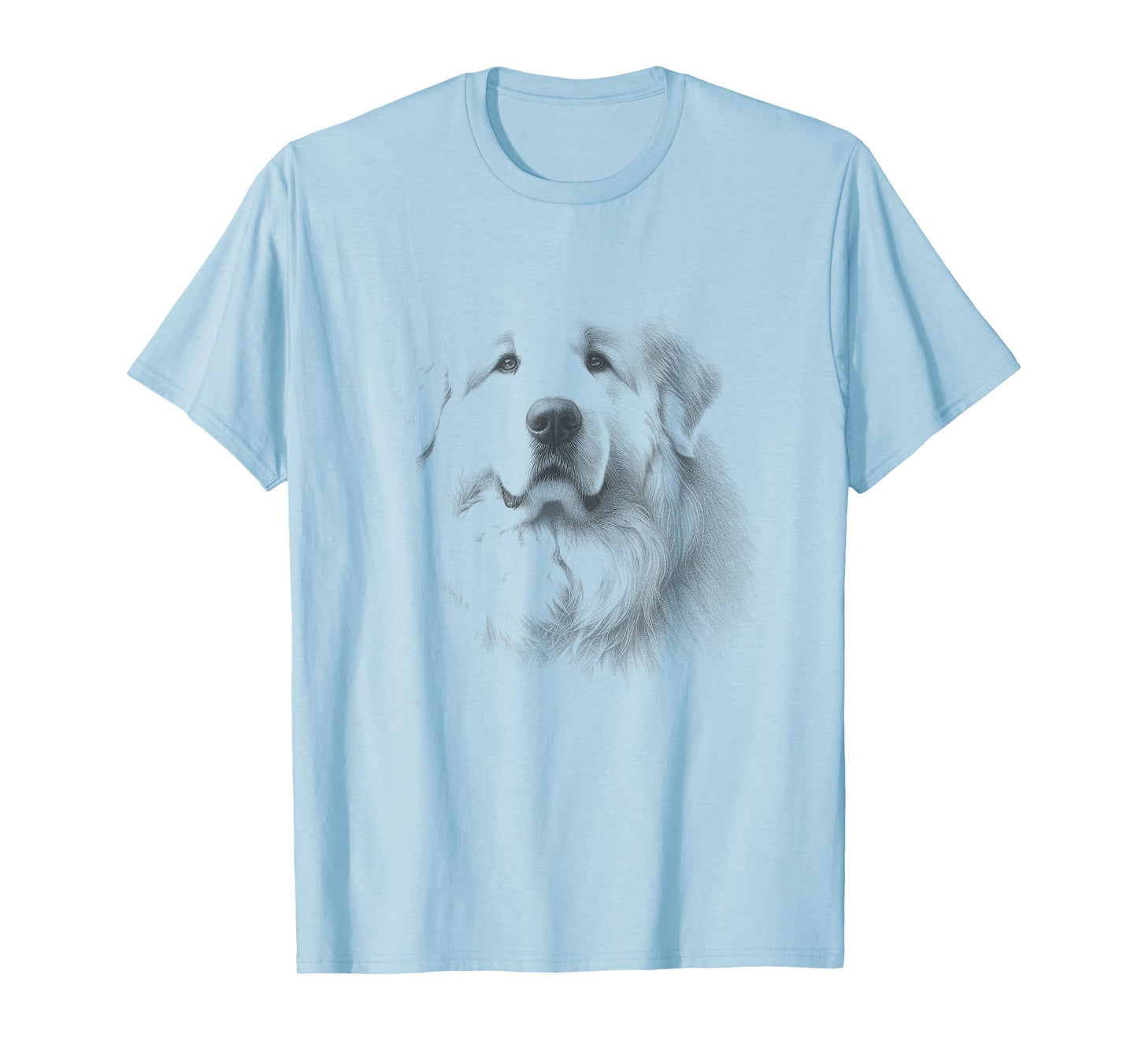 Vintage Great Pyrenees Sketch Art Design T-Shirt
