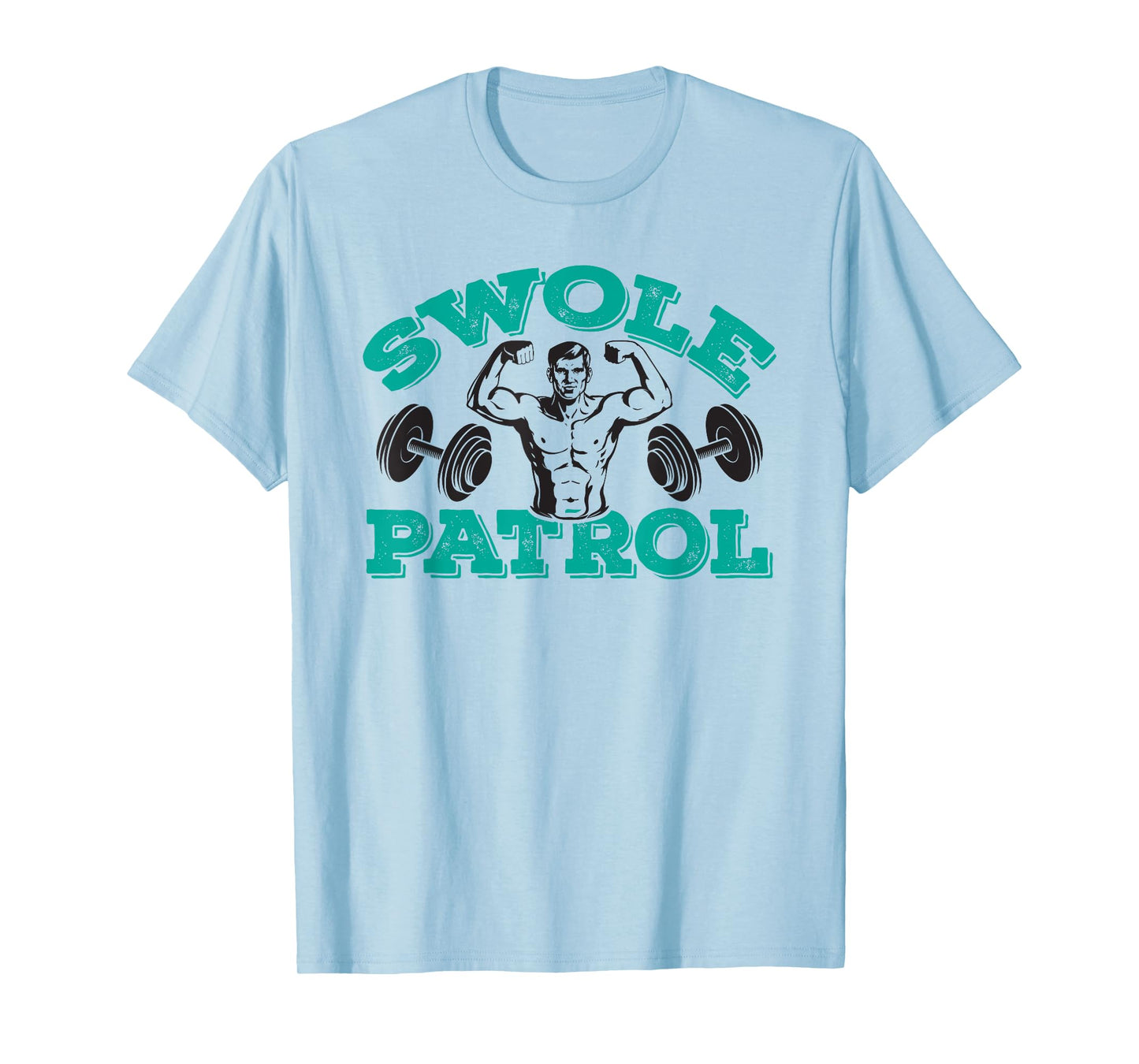 Swole Patrol – Dad working out & weightlifting T-Shirt