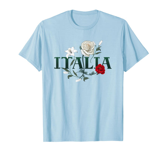 Flowers of Italy - Vintage Style Minimalist Boho T-Shirt