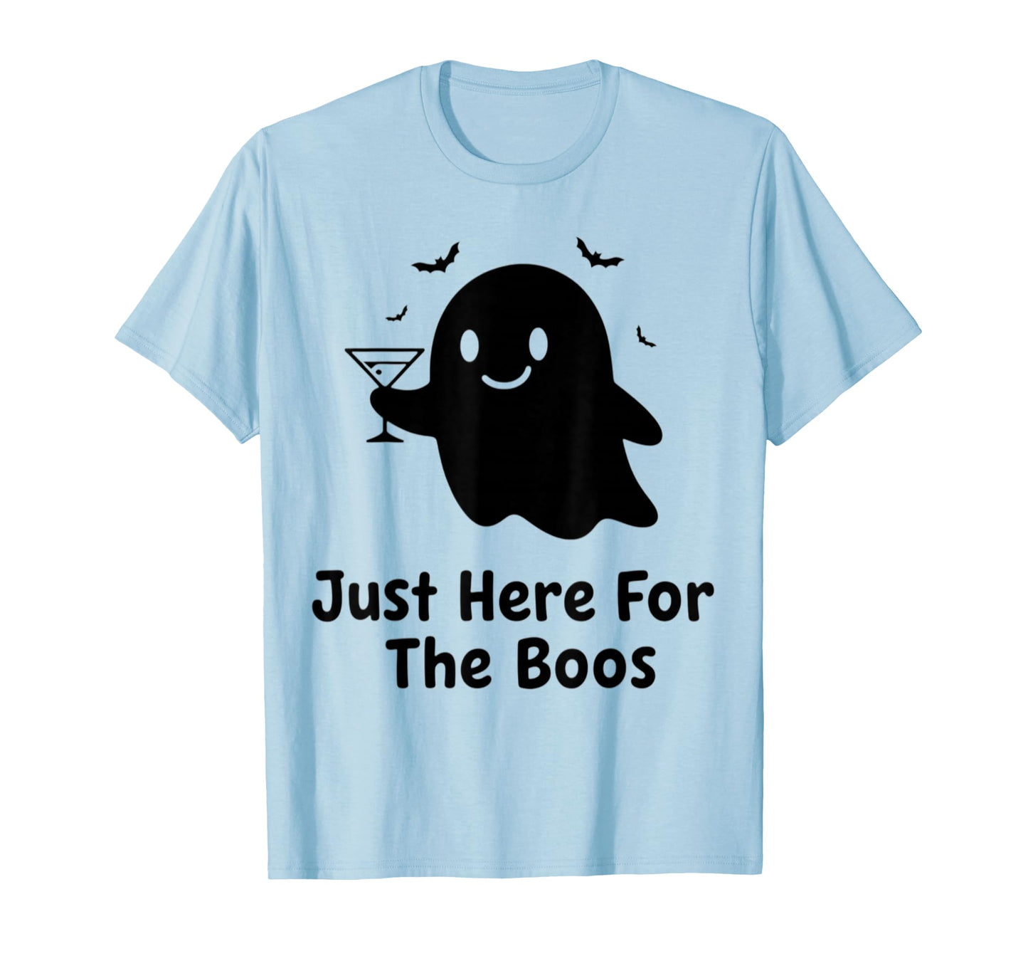 Just Here for The Boos Ghost Witch Hat Halloween Party T-Shirt