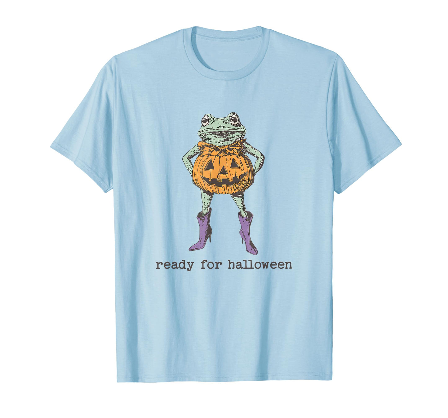Ready for Halloween Frog Wizard Frog Witch Frog Meme Womens T-Shirt