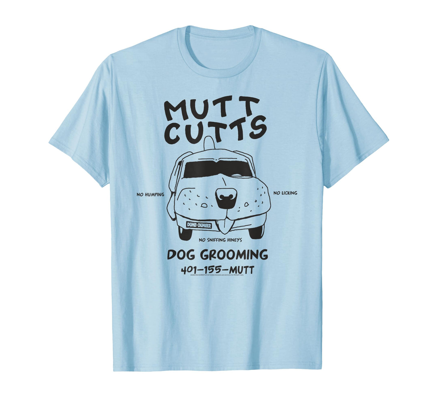 Dumb and Dumber Mutt Cutts Dog Grooming Funny Movie T-Shirt