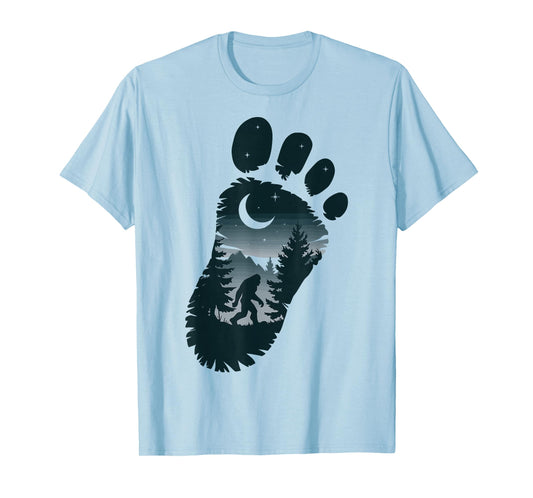 Bigfoot Footprint Mythology T-Shirt