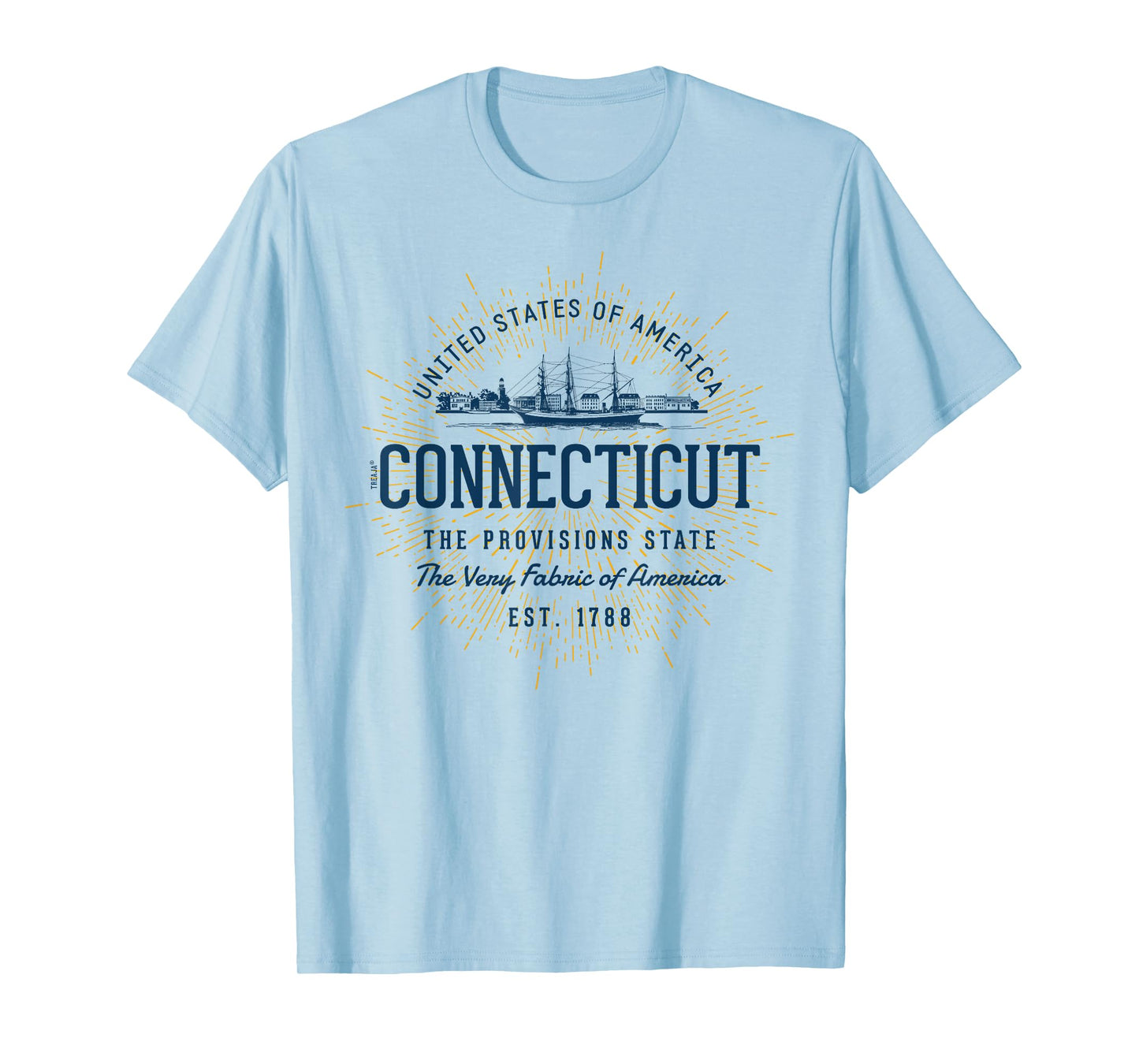 Vintage Styled State of Connecticut Retro T-Shirt