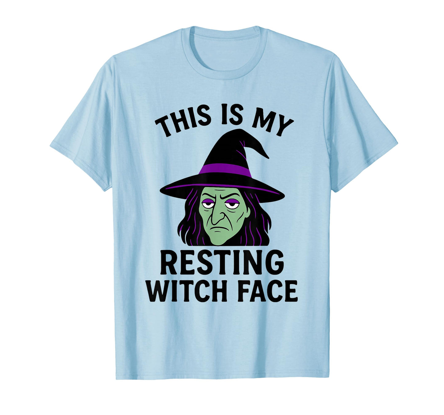 Resting Witch Face Funny Halloween Pun T-Shirt