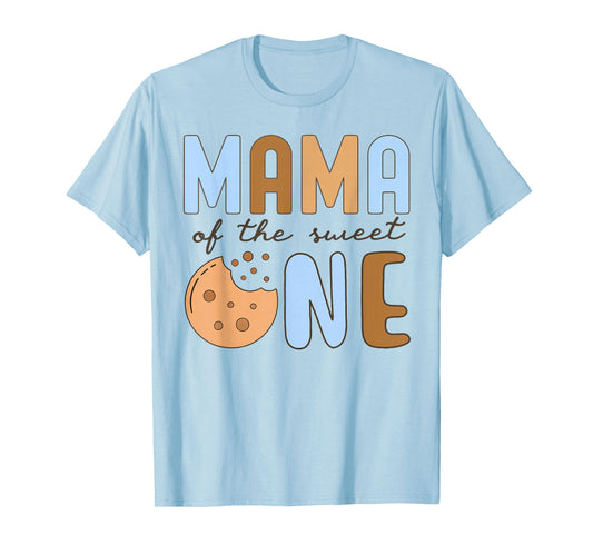 Mama Of The Sweet One Cookies and Milk 1st Birthday Family T-Shirt
