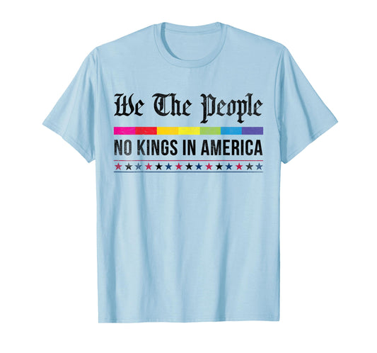 vintage No Kings in America We the People Patriotic USA T-Shirt