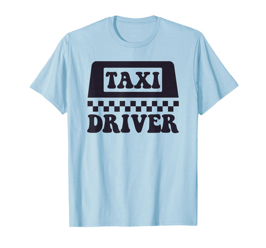 Yellow Taxi Costume Halloween Funny Taxi Driver Men T-Shirt