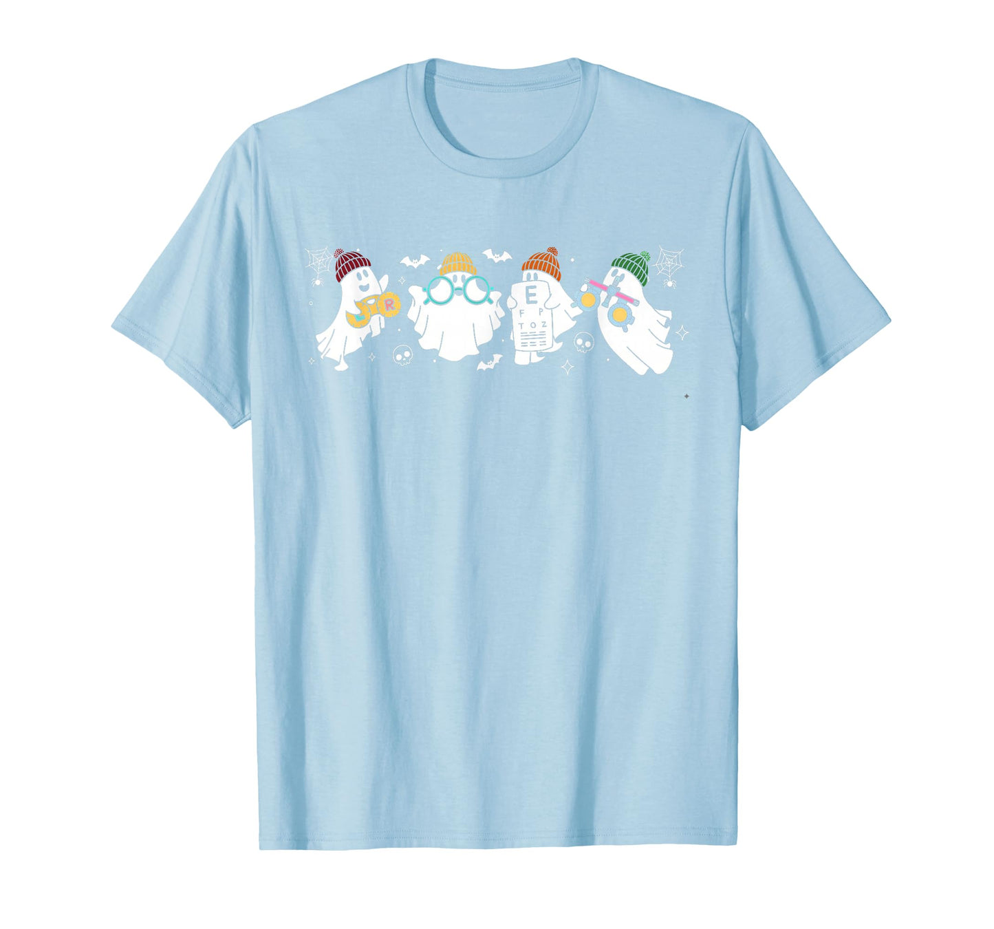 Optometry Optician Boo Ghost Halloween Vibes Spooky Season T-Shirt