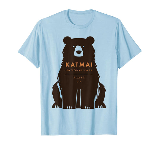 Katmai National Park Alaska Retro Vintage Bear T-Shirt