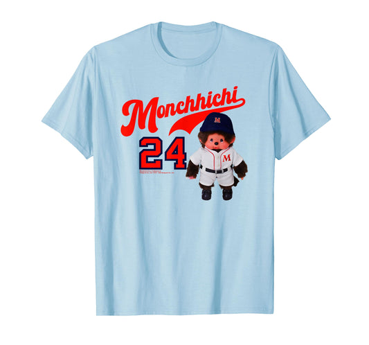 Monchhichi Little Baseball Player #24 Vintage Photo T-Shirt