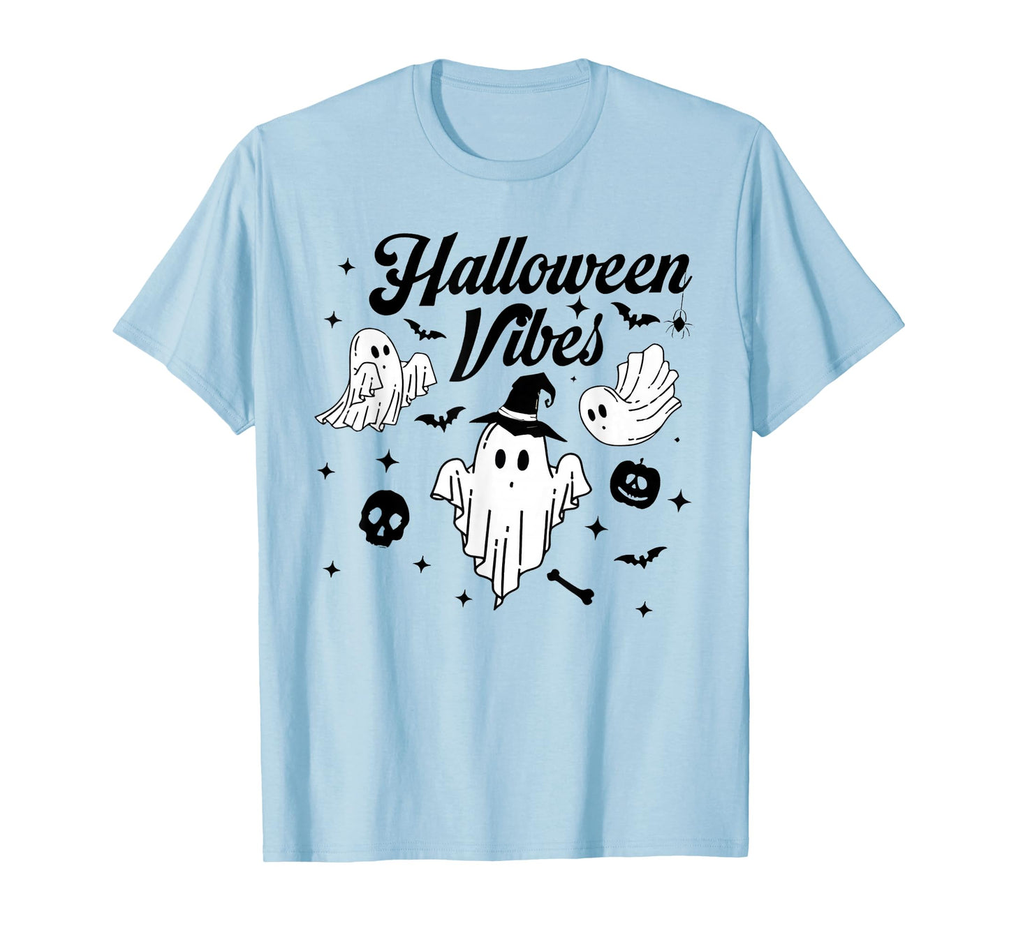 Halloween Vibes Spooky Season Pumpkin Witch T-Shirt