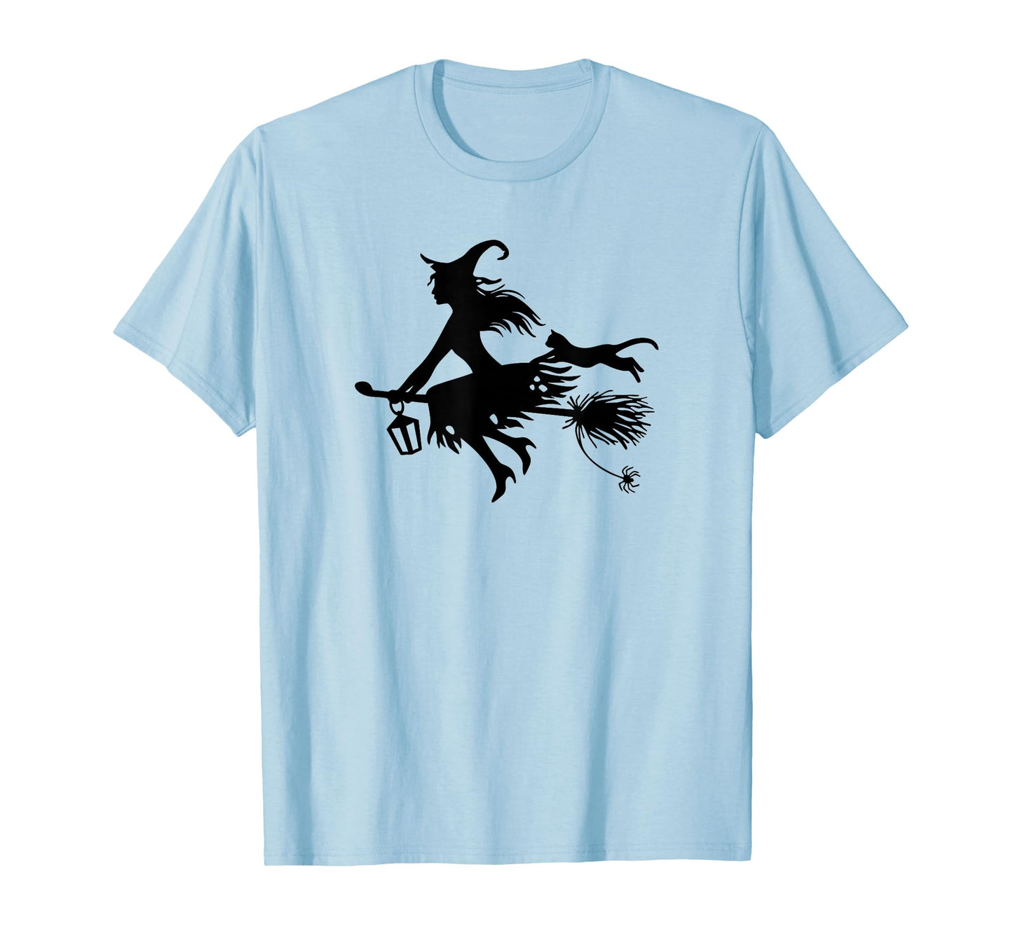 Yes I Can Drive A Stick Funny Halloween Witch Cat (2 Sides) T-Shirt