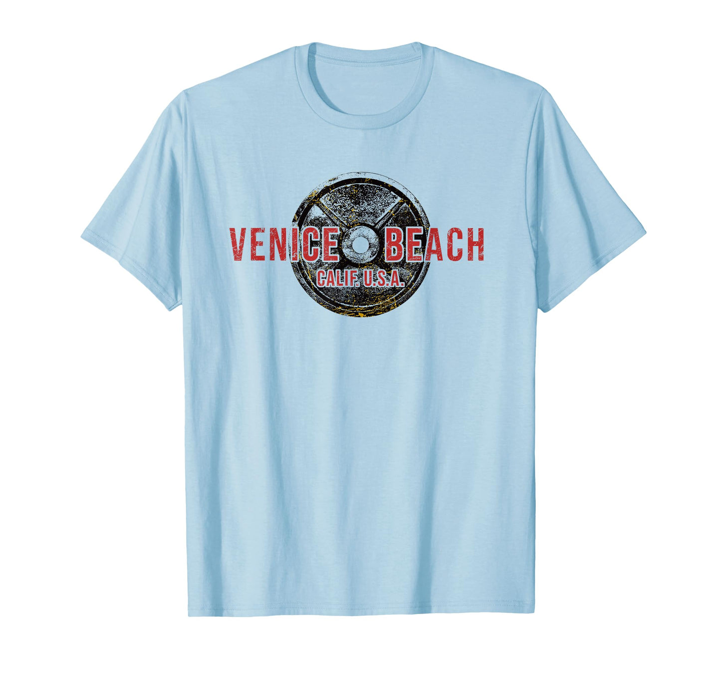 Bodybuilding Venice Beach California Weightlifting Gym T-Shirt