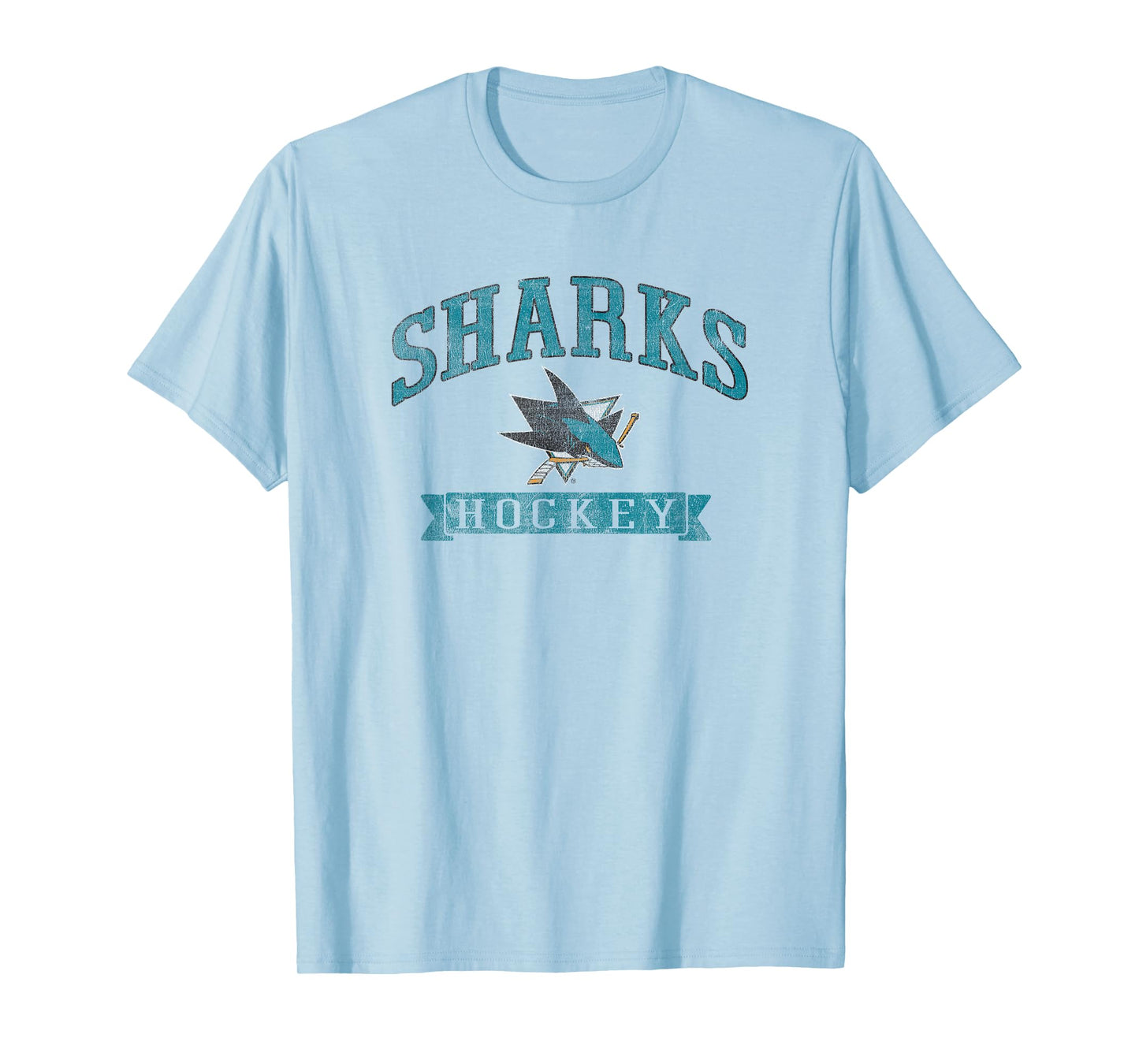 San Jose Sharks Vintage Hockey Gray NHL Officially Licensed T-Shirt