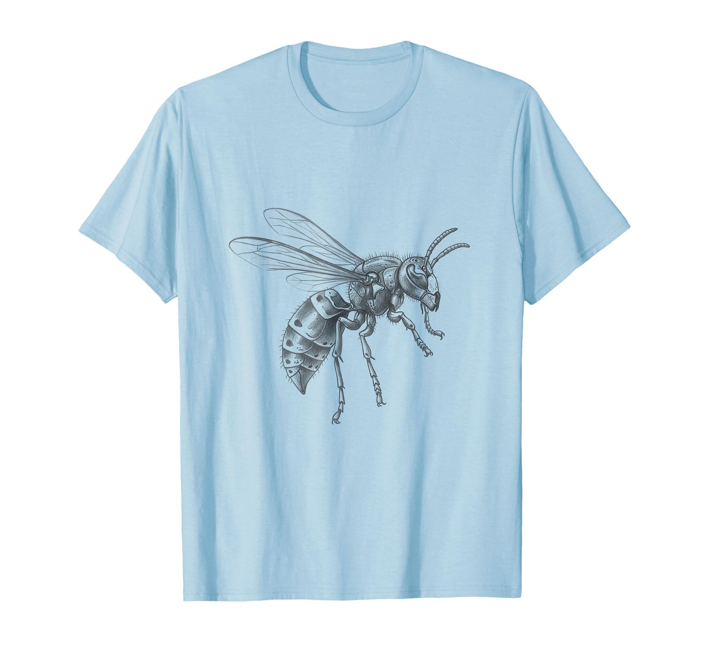 Vintage Hornet Drawing Art Design T-Shirt