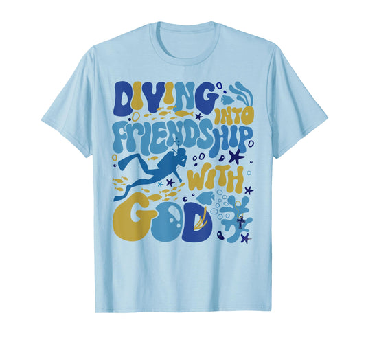 Diving Into Friendship With God Underwater Scuba VBS 2024 T-Shirt