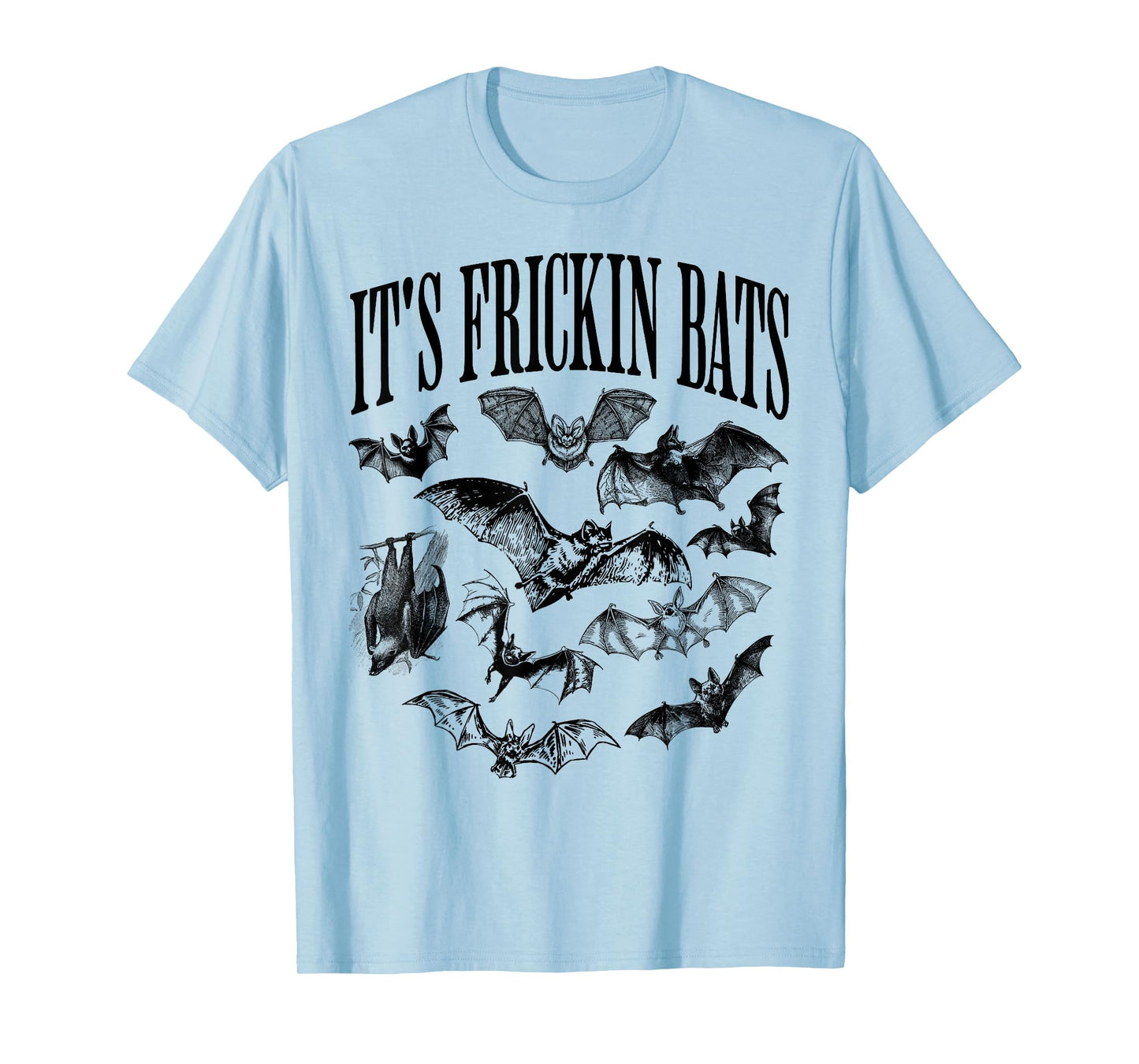 Vintage It's Frickin Bats, Funny and Spooky Halloween Bats T-Shirt