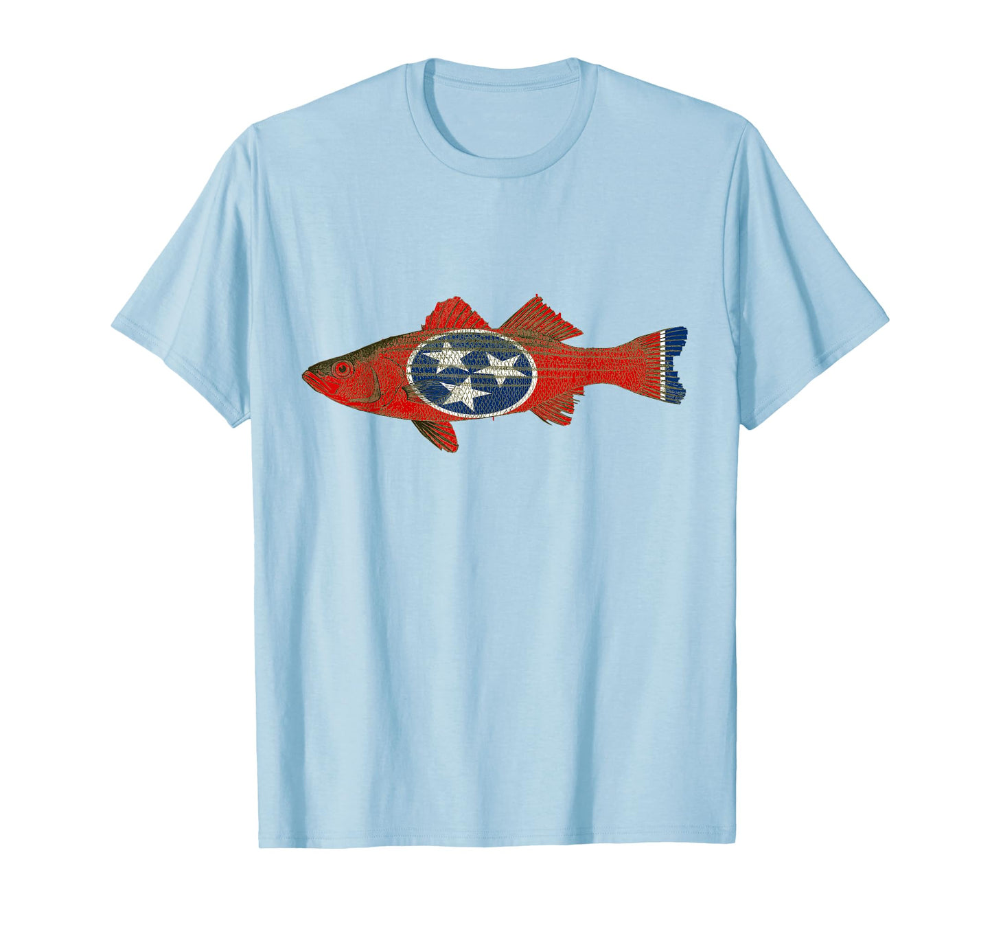Tennessee Volunteer State Fish Flag Shirt for Men Women Yout T-Shirt