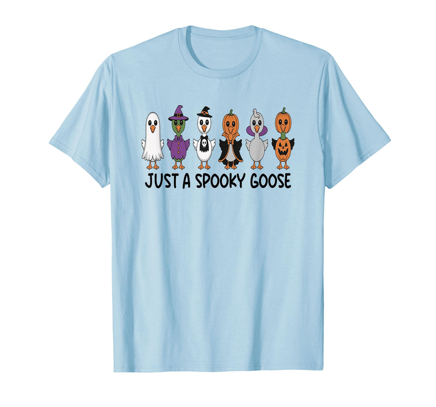 Cute Halloween Goose Desing for Kids Funny Spooky Geese T-Shirt