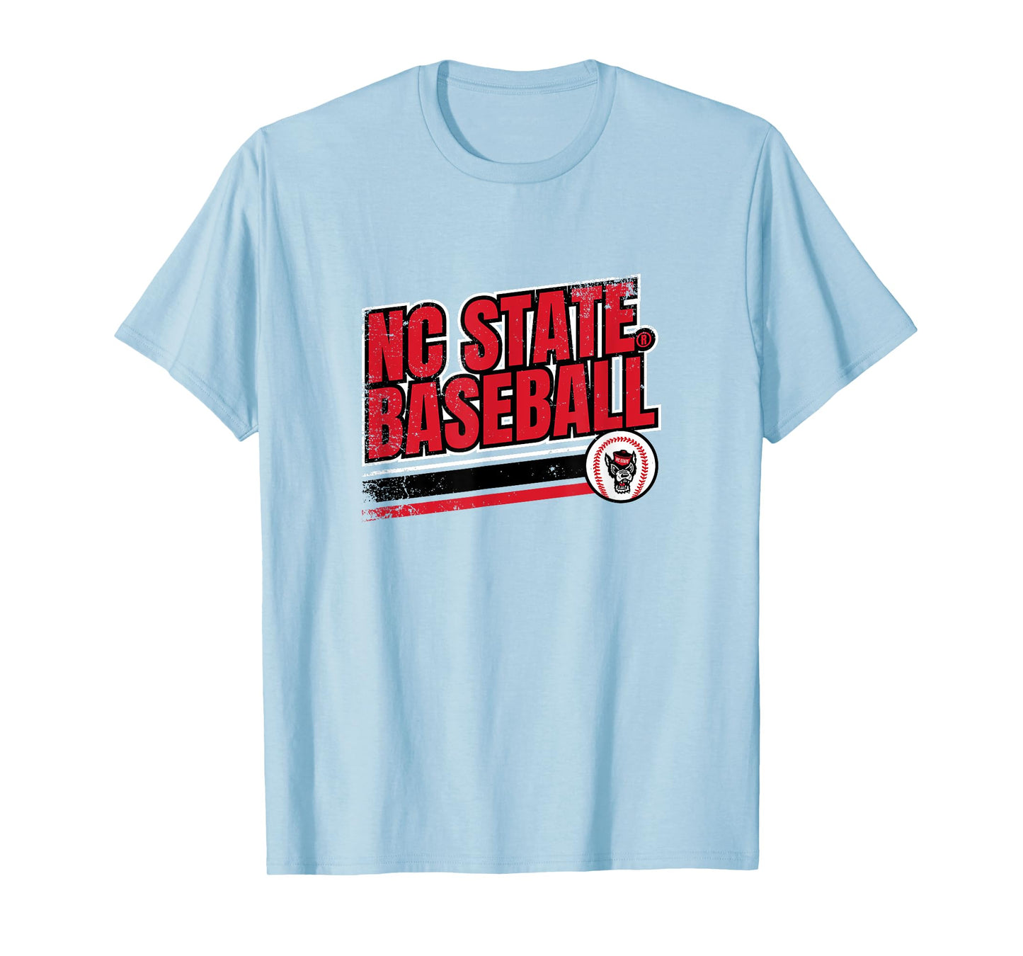 NC State Wolfpack: Retro Baseball T-Shirt