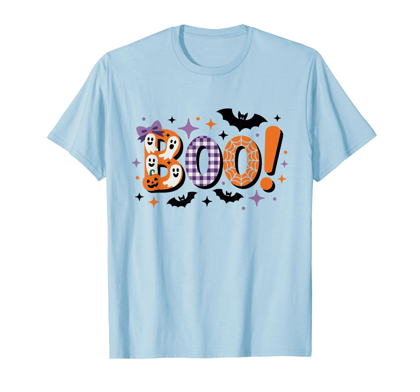 Boo Pumpkin Ghost Witch Spooky Season Halloween Party T-Shirt