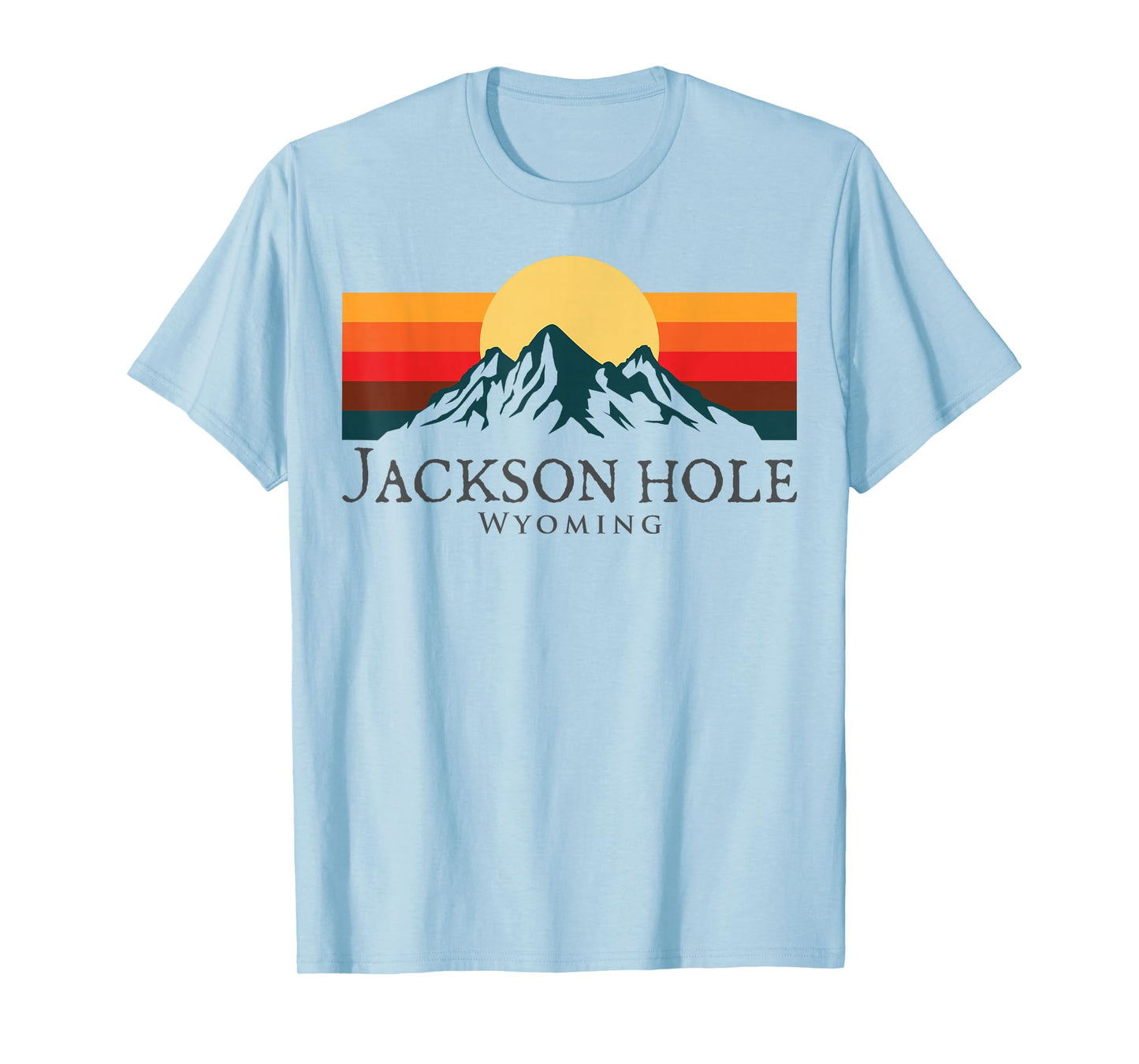 Jackson Hole Wyoming Mountains Vintage Hiking Souvenir T-Shirt