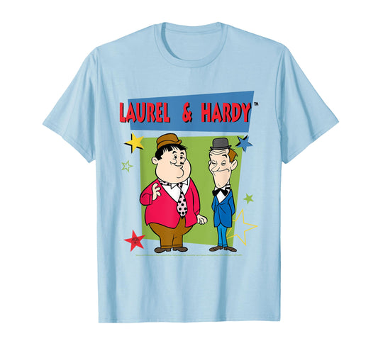 Laurel & Hardy Comic Book Stars T-Shirt